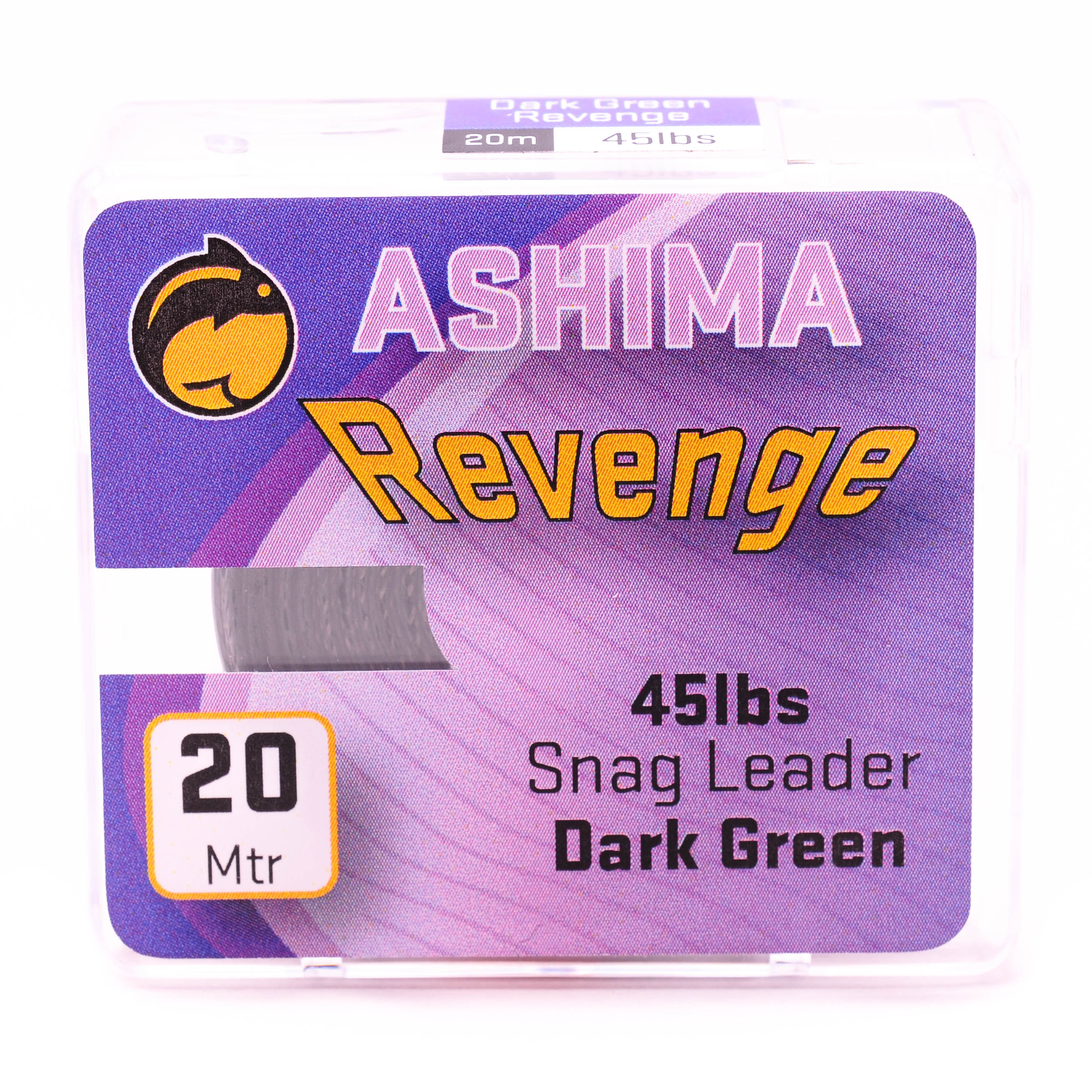 Ashima šňůrky, fluocarbon - Protioděrová Revenge 45lb zelená 20m