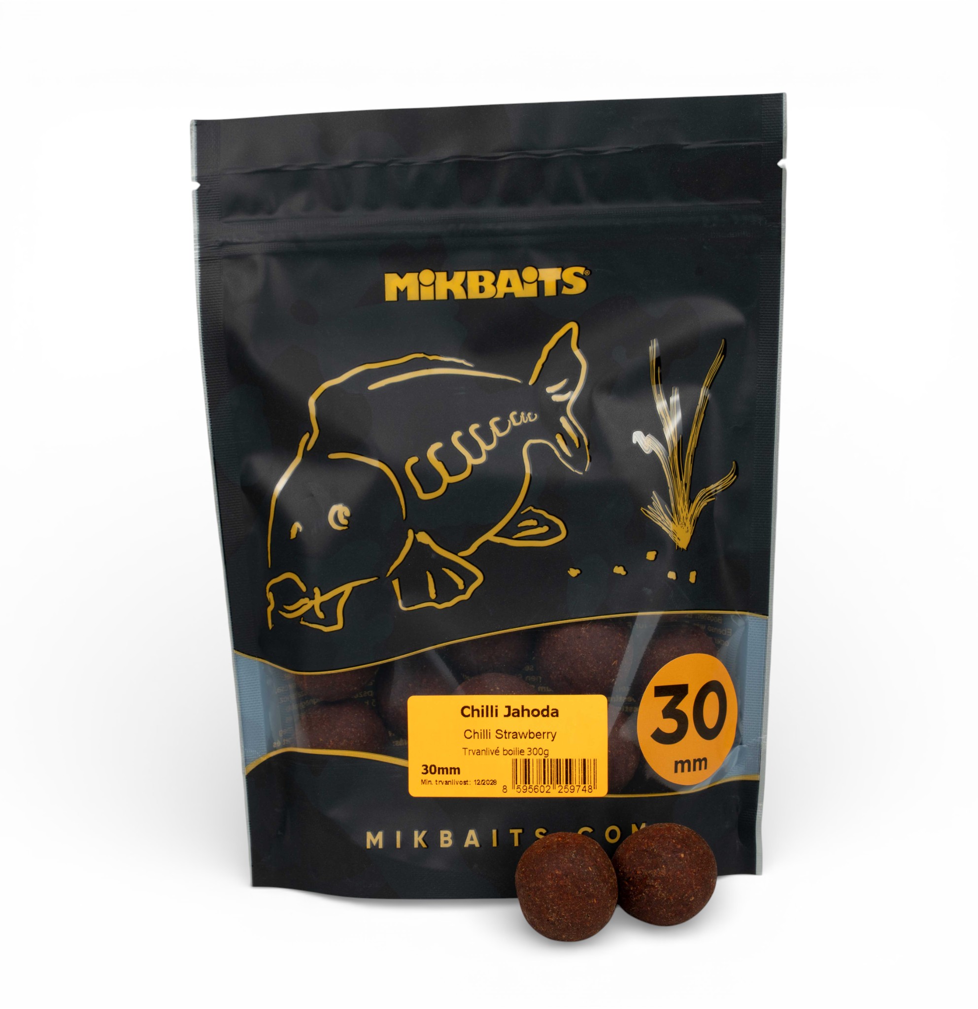 Chilli Chips boilie 300g - Chilli Jahoda 30mm