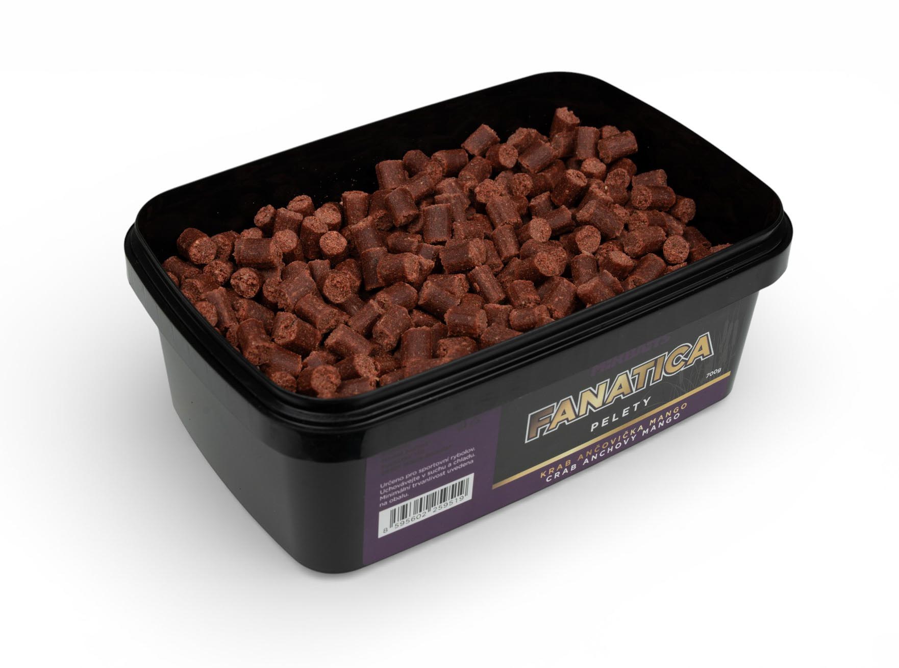 Fanatica pelety 700g - Krab Ančovička Mango 6mm