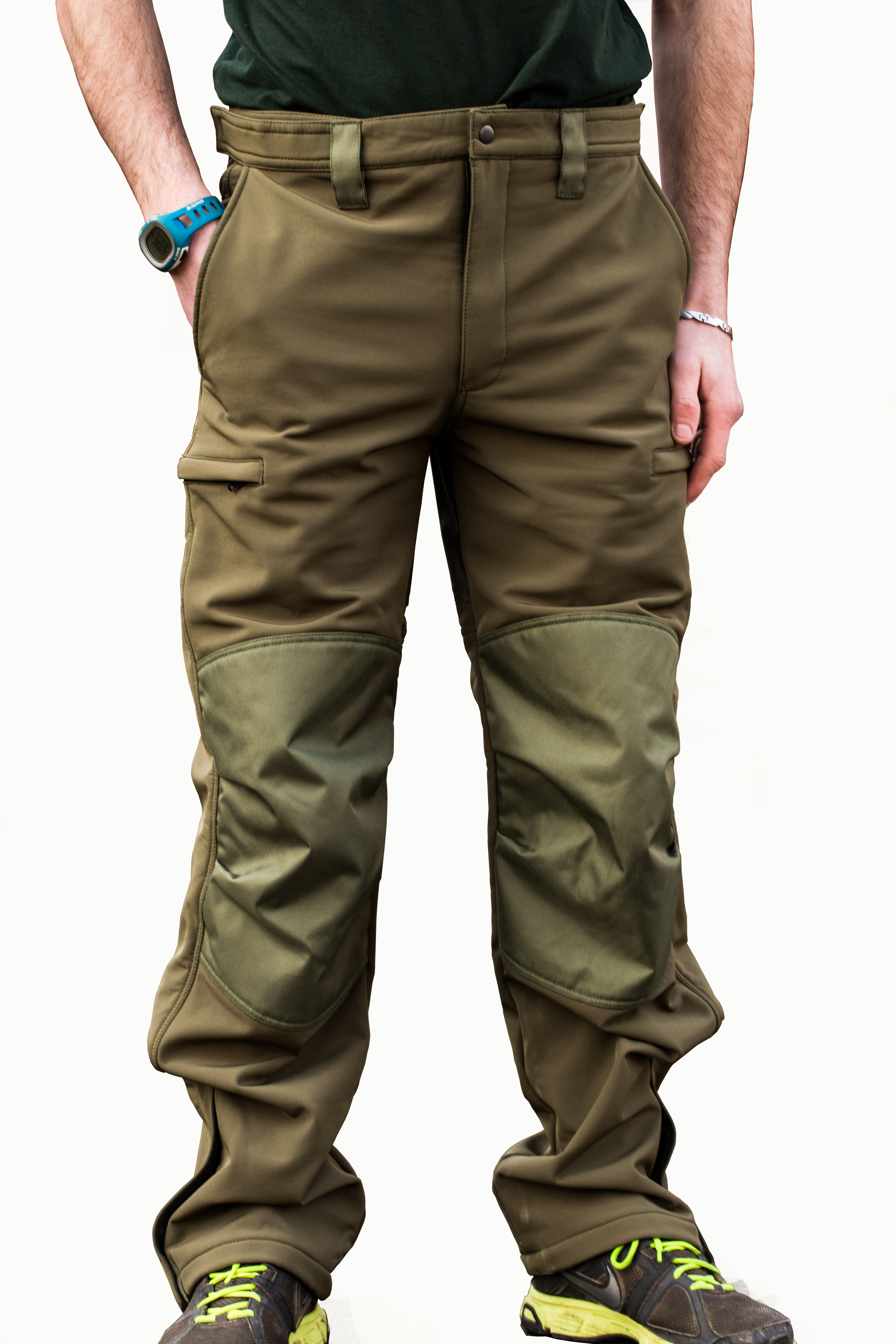 Mikbaits oblečení - Nepromokavé funkční kalhoty Mikbaits STR zelené S