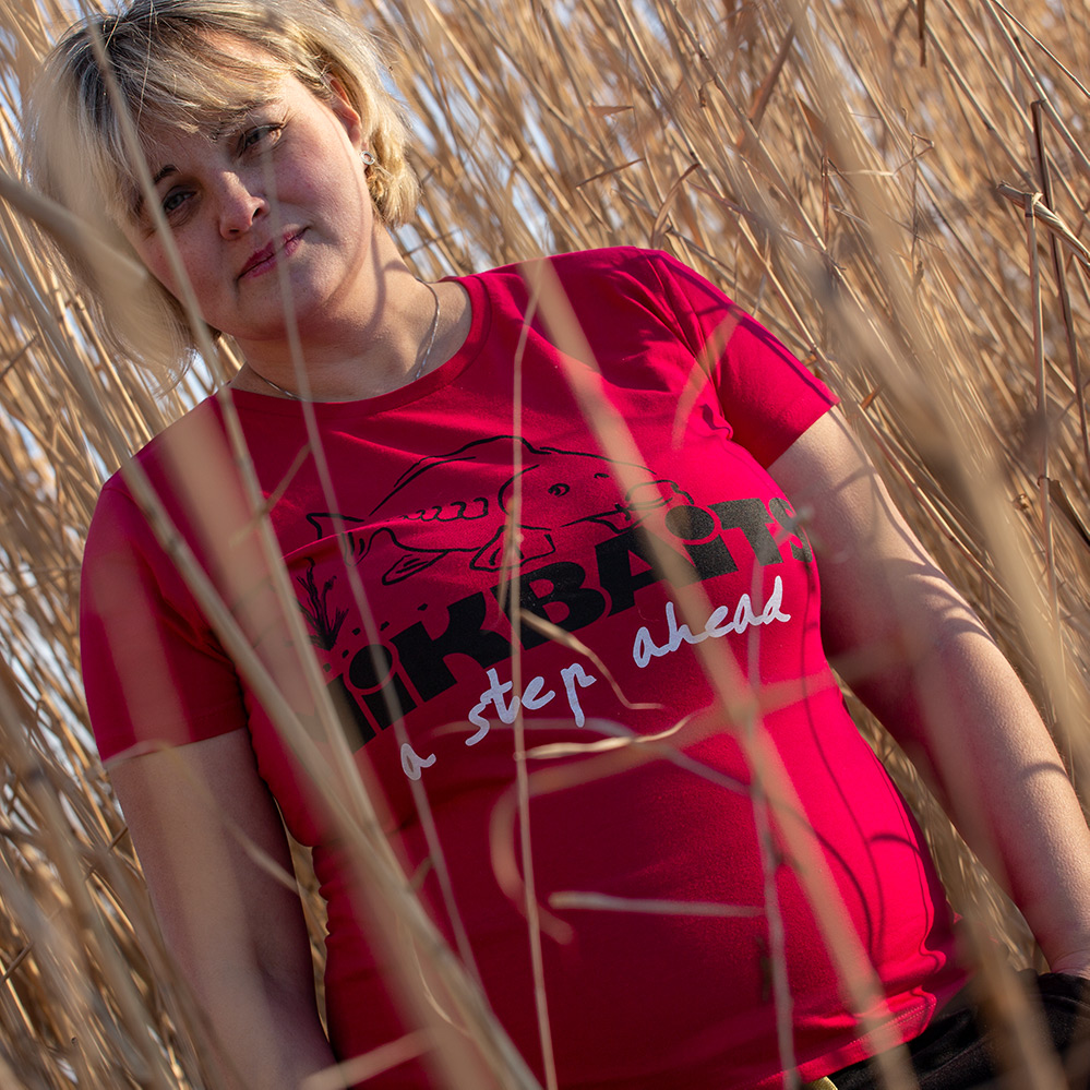 Mikbaits oblečení - Dámské tričko červené Ladies team XL