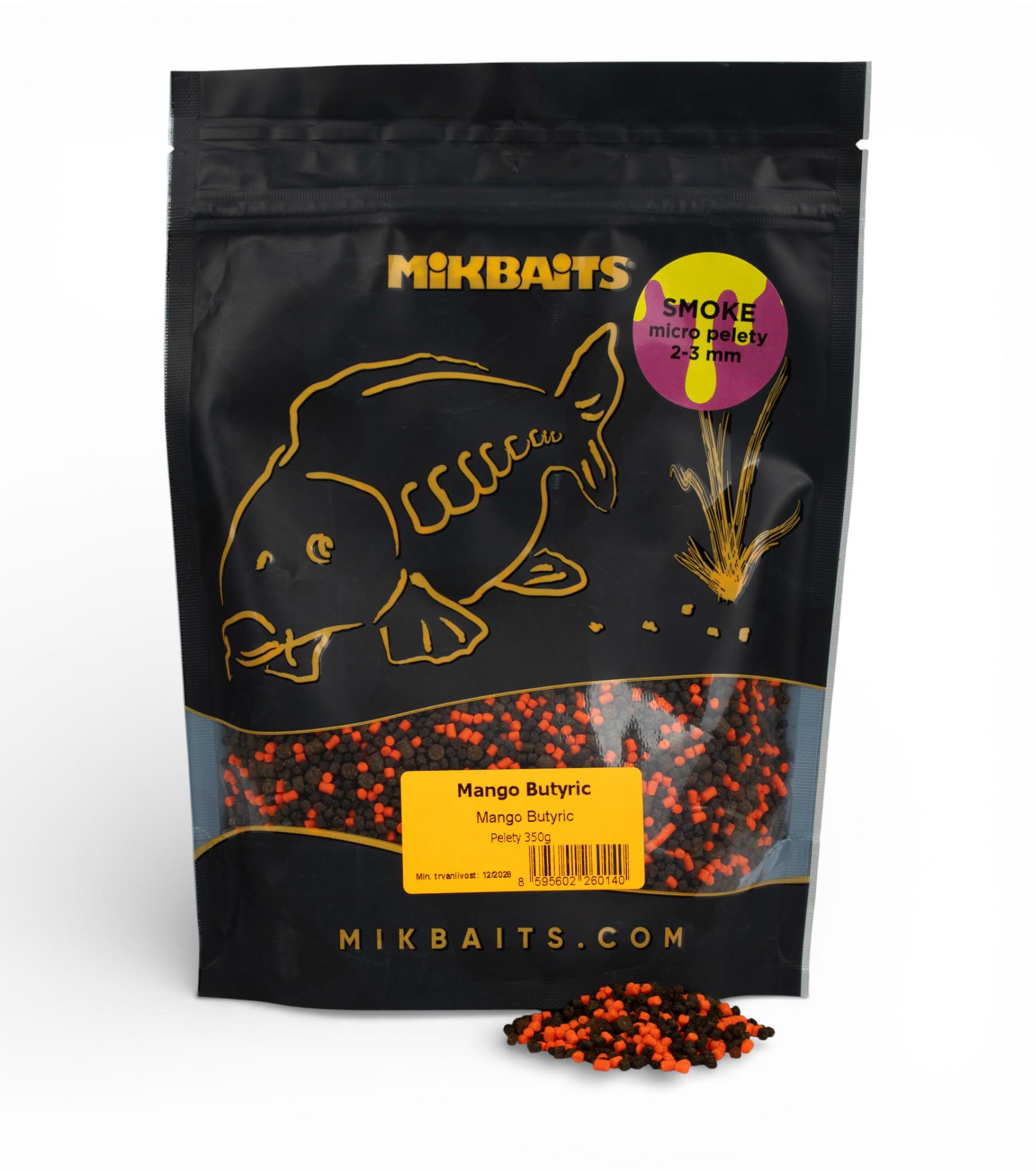 SMOKE micro pelety 350g - Mango Butyric 2-3mm